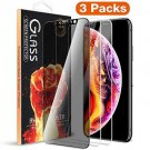 [3 Pack] Privacy Screen Protector for iPhone Xs / X Anti Spy Tempered Glass