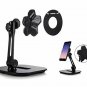 AboveTEK Sleek Magnetic Tablet Stand, Aluminum iPad Cell Phone Stand w/Extra B