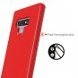 Samsung Galaxy Note 9 Case Soft TPU Comfortable Grip Shock Absorption Slim Red