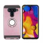 Liwarace Compatible LG V40 ThinQ Case, [Ring Kickstand Series] Slim Hybrid Dual