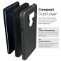 LG V40 Case, LG V40 Thinq Case, Double Protection Color Match Shockproof Gray