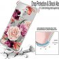 LUOLNH Nokia 7.1 case Nokia 7.1 case with Flower Slim Shockproof Clear Floral Pa