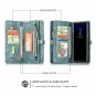 Galaxy Note 8 Case,AKHVRS Handmade Premium Cowhide Leather Wallet Case,Zipper Wa