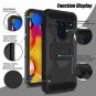LG V40 ThinQ Case Heavy Duty Shockproof Protection Belt Swivel Clip Kickstand