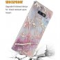 Samsung Galaxy Note 9 Case Hybrid Raised Edge Soft TPU Slim Fit Marble Colorful