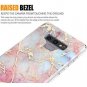 Samsung Galaxy Note 9 Case Hybrid Raised Edge Soft TPU Slim Fit Marble Colorful