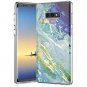 Samsung Galaxy Note 9 Case Hybrid Shockproof Raised Edge Slim Fit Marble Green