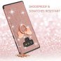 Samsung Galaxy Note 9 Glitter Case Kickstand Shockproof TPU Rubber Rose Gold