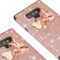 Samsung Galaxy Note 9 Glitter Case Kickstand Shockproof TPU Rubber Rose Gold