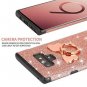 Samsung Galaxy Note 9 Glitter Case Kickstand Shockproof TPU Rubber Rose Gold