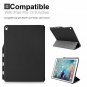 KHOMO iPad Pro 12.9 Inch Case with Pen Holder Dual Black Super Slim Cover with