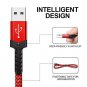 USB Type C CableJSAUX2Pack 6.6FT USB A 2.0 to USBC Fast Charger Nylon Braided US