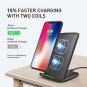 Wireless Charger Qi Certified 7.5W Fast Wireless Charging Stand iPhone X/ 8 Plus