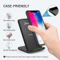 Wireless Charger Qi Certified 7.5W Fast Wireless Charging Stand iPhone X/ 8 Plus