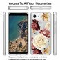 Google Pixel 3 Case, Anti-Scratch Shockproof Floral Printed Clear Hard New
