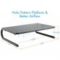Monitor Stand Riser with Vented Metal for Computer, Laptop, Desk, iMac, Printer