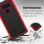 LG V40 ThinQ Case Slim Hybrid Dual Layer Armor Anti Scratch Shockproof Cover Red