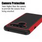 LG V40 ThinQ Case Slim Hybrid Dual Layer Armor Anti Scratch Shockproof Cover Red