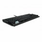 Gaming Illuminated Wired Keyboard LED Backlit Aluminium Blue Switch For PC