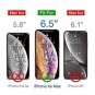 Screen Protector iPhone Xs Max 6.5Inch [Full Coverage Tempered Glass C