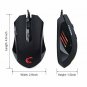 Wired Gaming Mouse USB Ergonomic Computer PC Mice 5 Buttons 4 Cool LED Black