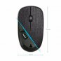 Wireless Portable Mobile Mouse Ergonomic Soft fabric Cover Optical Mice Black