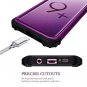 Samsung Galaxy S9 Plus Glitter Case Bling Armor Defender Shiny Slim Purple Black