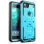 Google Pixel 2 Case Screen Protector Kickstand Heavy Duty Shock Reduction Blue