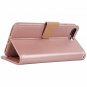iPhone 7 Plus / iPhone 8 Plus case PU Leather Wallet Kickstand Card Slots Pink