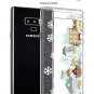 Unov Galaxy Note 9 Case, Clear with Design Soft TPU Shock Absorption Slim Emboss