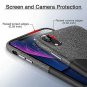 iPhone XR Wallet Case Soft Fabric Premium PU Card Holder Leather Charcoal Black