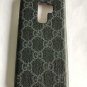Galaxy S9 Case, Elegant Luxury Designer PU Leather Blue Monogram Classic Pattern