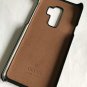 Galaxy S9 Case, Elegant Luxury Designer PU Leather Blue Monogram Classic Pattern