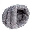 Pet Bed For Cat Dog And Puppy Sleeping Bag Warm Ultra Soft Comford Indoor Grey