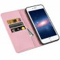iPhone 8 Plus Wallet Case Genuine Leather Kickstand Card Slots Cover Pink NEW