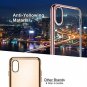 iPhone XR Case Thin Slim Soft TPU Cover Supports Wireless Charging Pink Frame