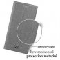 BlackBerry KEY2 Wallet Case Holster PU Leather Silicone Shockproof Magnetic Grey