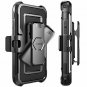 iPhone 8 Plus Case built in [Screen Protector] [Full body] Ragged Bumper Black