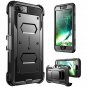 iPhone 8 Plus Case built in [Screen Protector] [Full body] Ragged Bumper Black