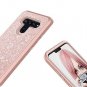 LEAPTECH LG V40 ThinQ Case, LG V40 Case, Bling Pattern 3 in 1 Heavy Duty Shockpr