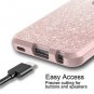 LEAPTECH LG V40 ThinQ Case, LG V40 Case, Bling Pattern 3 in 1 Heavy Duty Shockpr