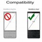 BlackBerry Key2 Case Leather Book Type Flip Cover Folio With Closure Slim Black