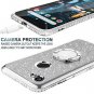 Google Pixel 2 XL Glitter Case For Girl Women Sparkly Bumper Kickstand Silver