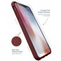 iPhone XS Max Wallet Case Slim Protective Credit Card Vault Cover Shockproof Red
