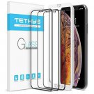 [3 Pack] iPhone Xs Max Tempered Glass Screen Protector Edge to Edge Coverage