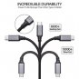 USB Type C Cable 5Pack 3FTSMALLElectric Nylon Braided USB Type A to C Fast Charg