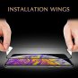 Tuxlke iPhone XS Screen Protector, (Black, 2 Packs) Tempered Glass Screen Protec