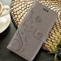 Wallet Case for Samsung Galaxy A92018 3 Card Holder Embossed Butterfly Flower PU