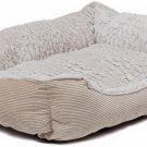 Pet Bed For Dog And Cat Soft Memory Foam Plush Warm Comford Indoor Beige New