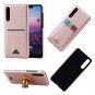 FANSONG Huawei P20 Pro Case Carbon Fiber Wallet Case Shockproof AntiScratches Ha